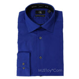 NWT Calvin Klein Slim Fit Non Iron Stretch Poplin Dress Formal Shirt Long Sleeve