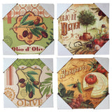 NEW Italian Canvas Art Wall Picture Antipesto/Olive/Olio Oliva Kitchen/Cafe Arts