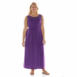 NWT Juniors' Plus Size Wrapper Illusion Smocked Knit Maxi Dress Size 1X/2X/3X