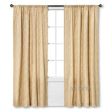 NEW Threshold One Window Treatment Panel Tan/Green Greek Key 54"x84" Curtain
