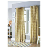 NEW Threshold One Window Treatment Panel Gold Moroccan Tile 54x84 Cotton Curtain