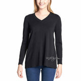 NWT DKNY Jeans Super Soft Women Lightweight Pullover V-Neck Tunic Sweater Size S