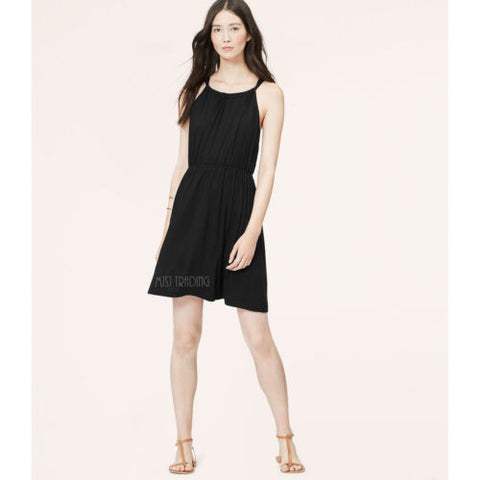 NWT Ann Taylor LOFT Shirred Halter Sweet Summer Beach Dress S-L Pink/B JNL Trading NWT Ann Taylor LOFT Shirred Halter Sweet Summer Beach Dress S-L Pink/B JNL Trading