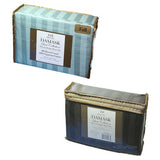 NEW Luxe Collection DAMASK Woven Stripe Sheet Set Full Size 100% Egyption Cotton