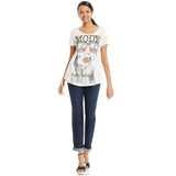 NWT Style & Co. Mode Graphic Tee MODE Paris City of Lights Best in Fashion Sz L