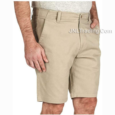 Iron Co. Flat Front Comfort Flex Waistband Stretch Twill Shorts