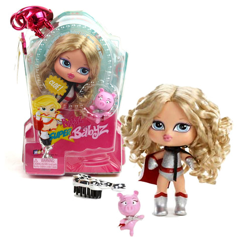 MGA Entertainment Bratz Super Babyz Series 5 Inch Doll - CLOE with Sidekick Angel The Super Pig and Hairbrush