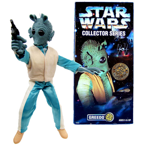 Star Wars Year 1997 Collector Series 12 Inch Tall Fully Poseable Figure - GREEDO with Authentically Styled Outfit and Signature Blaster