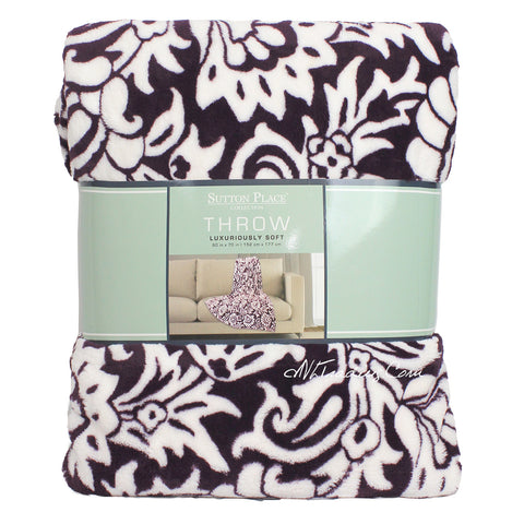 Life comfort super luxurious pattern urban plush throw 60 by 70 inches best sale