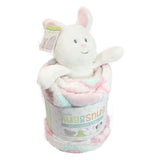 Little Miracles 2 Piece Hug n Snug Sherpa Blanket & Plush Bunny/Elephant/Dog
