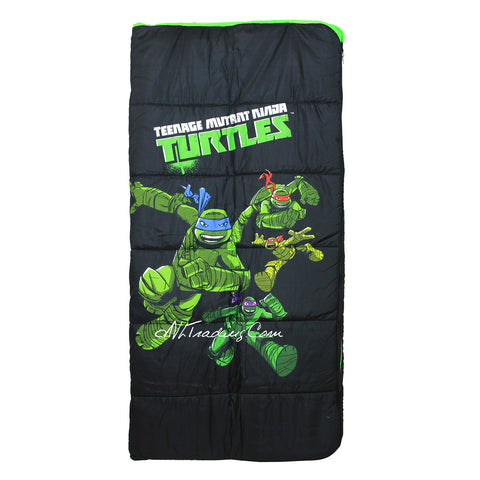 Teenage Mutant Ninja Turtle TMNT Youth Sleeping Bag Full Length Self Repairing Zipper