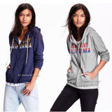 Old Navy Women's Logo French Terry Zip Hoodie Lightweight Jacket sweatshirt