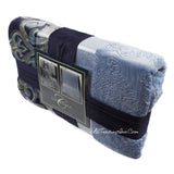Charisma Velvet Plush Throw 2 Pack Warm Soft Cozy Oversize Blanket  60x70"