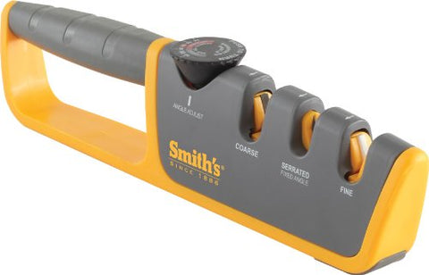 NEW Smith's Adjustable Angle Pull Thru Knife Blades Sharpener 50264 Pro Series