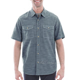 Woolrich Men's Short Sleeve Button Down Cotton Woven Classic Fit ATLAS Shirt