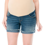 Oh Baby by Motherhood Secret Fit Belly Frayed Cuff Denim Shorts Maternity pants