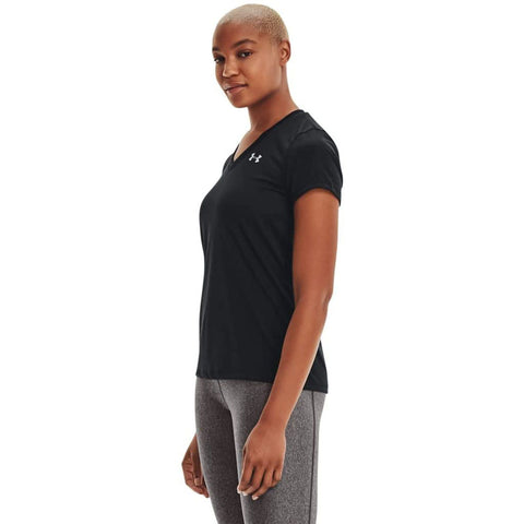 NWT UNDER ARMOUR WOMEN'S TECH HEAT GEAR V-NECK SHORT-SLEEVE LOOSE T-SHIRT XL