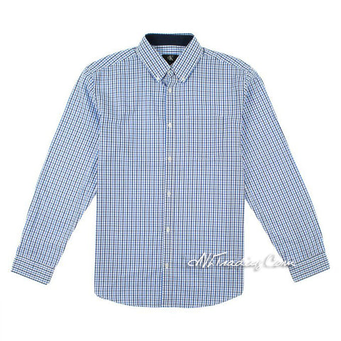 Calvin Klein Men Classic Button-Down Long Sleeve 100% Cotton Woven Shirt