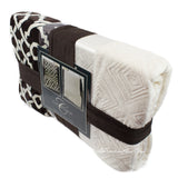 Charisma Velvet Plush Throw 2 Pack Warm Soft Cozy Oversize Blanket  60x70"