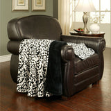 Warm Super luxurious Soft Lounge Throw Blanket Black and White 60"x70"