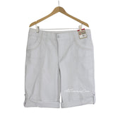 Khaki & Company Knit Waist Bermuda/Capri Convertible Length Utility Shorts