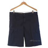 IZOD Men Flat Front Cargo Shorts Pants 100% Cotton 10.5" inseam