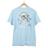 Jimmy Buffett's Margaritaville Men Blue Cotton T-Shirt SWORDFISH Tee