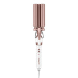 Conair Double Ceramic Triple Barrel Curling Iron Hair Styling Waver Rose Gold (OPEN BOX)