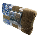 Charisma Velvet Plush Throw 2 Pack Warm Soft Cozy Oversize Blanket  60x70"
