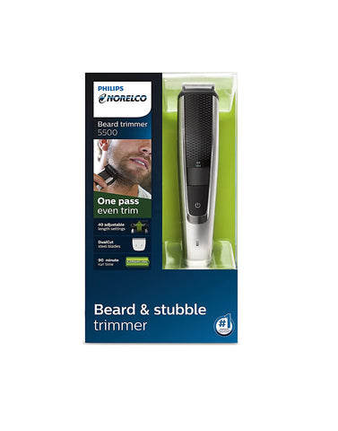 NORELCO BT5511 Cordless Beard and Stubble Trimmer 5500 No blade oil (NEW)