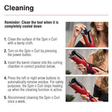 CHI Compact Spin N Curl | 1” Ceramic Rotating Barrel Curler | Matte Black (OPEN BOX)