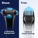 Philips Norelco Body groom Series 7000 Waterproof Body Trimmer & Shaver + Case (OPEN BOX)