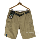 Iron Co. Men's Belted Stretch Cargo Short