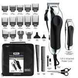 Wahl Clipper 79524-5201 Deluxe Chrome Pro Hair and Beard Clipping Trimmers Kit