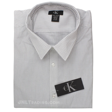 Calvin Klein CK Men's Shirt 100% Cotton Long Sleeve Pointed Collar XL/2XL