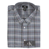 Calvin Klein CK Men's Shirt 100% Cotton Long Sleeve Pointed Collar XL/2XL