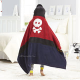 Pirate Hooded Microplush Throw Warm Cozy Supersoft 50"x32" Kids Blanket