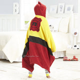 Fireman Hooded Microplush Throw Warm Cozy Supersoft 50"x32" Kids Blanket