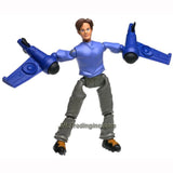 Lego Year 2002 Galidor "Defenders of the Outer Dimension" Deluxe Series 9 Inch Tall Figure Set # 8313 - NICK with Power Wings Equipped with 2 Missiles (Total Pieces: 15)