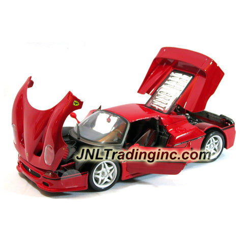 Maisto Special Edition Series 1:18 Scale Die Cast Car - Red Color Two Seat Roadster Close Top Version FERRARI F50 (Dimension: 9" x 5" x 2-1/2")