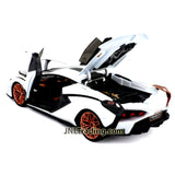 Maisto Special Edition Series 1:18 Scale Die Cast Car - White Hybrid Sports Coupe LAMBORGHINI SIAN FKP 37 with Display Base