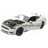 Maisto Special Edition Series 1:18 Scale Die Cast Car - White Sports Coupe 2015 FORD MUSTANG GT with Display Base (Car Dimension: 10" x 4" x 3")