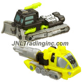 Hasbro Year 2005 Transformers Cybertron Series 2 Pack Mini-Con Class 2-1/2 Inch Tall Robot Action Figure - Decepticon SCATTORBRAIN (Vehicle Mode: Snow Plow Truck) Versus Autobot MONOCLE (Vehicle Mode: Mine-Drilling Tractor)