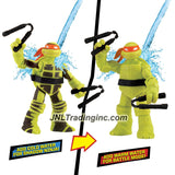 Playmates Year 2016 Nickelodeon Teenage Mutant Ninja Turtles 5 Inch Tall Action Figure - SHADOW NINJA COLOR CHANGE MIKEY with Twin Nunchucks
