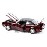 Maisto Special Edition Series 1:18 Scale Die Cast Car Set - Maroon Color 2 Door Classic Hard Top Coupe 1968 CHEVROLET CAMARO Z/28 with Display Base