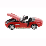 Maisto Special Edition Series 1:124 Scale Die Cast Car - Red Roadster BMW Z8 with Opening Door & Detailed Chassis (Dim: 6-1/2" x 2-1/2" x 2-1/2")