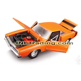 Maisto Special Edition Series 1:18 Scale Die Cast Car - Orange Classic Fastback Coupe 1969 DODGE CHARGER R/T with Display Base