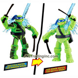 Playmates Nickelodeon Teenage Mutant Ninja Turtles 5" Tall Action Figure - SHADOW NINJA COLOR CHANGE LEO with Twin Katana Swords