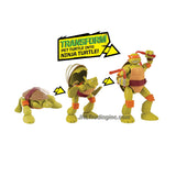 Playmates Year 2014 Nickelodeon Teenage Mutant Ninja Turtles TMNT Mutations Series 6 Inch Tall Action Figure - Pet Turtle to Ninja Turtle MICHELANGELO with Pair of Nunchucks