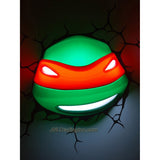 3DLightFX Teenage Mutant Ninja Turtles TMNT Series 3D Deco Night Light - RAPHAEL HEAD